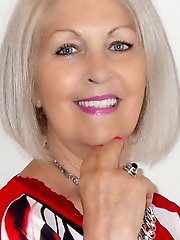 Elegant-looking aged females show their skills