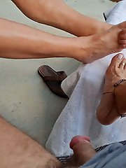 Basking in the sun on our calves and toes