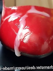 A village woman gets intimate with a vendor of bras.